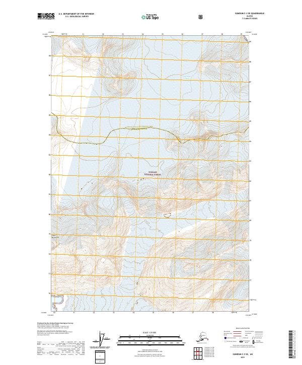 Sumdum C-3 SE, AK — USGS 7.5-minute topo (2021)