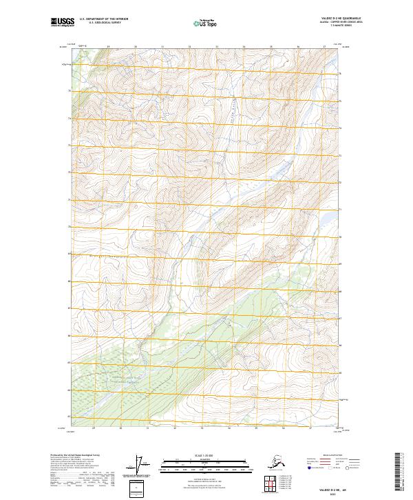 Valdez D-2 NE, AK — USGS 7.5-minute topo (2023)