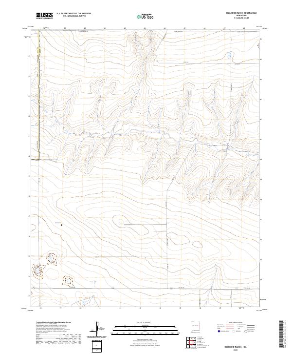 Hammond Ranch, NM — USGS 7.5-minute topo (2023)