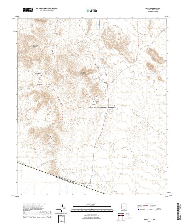 Lukeville, AZ,SON, US — USGS 7.5-minute topo (2021)