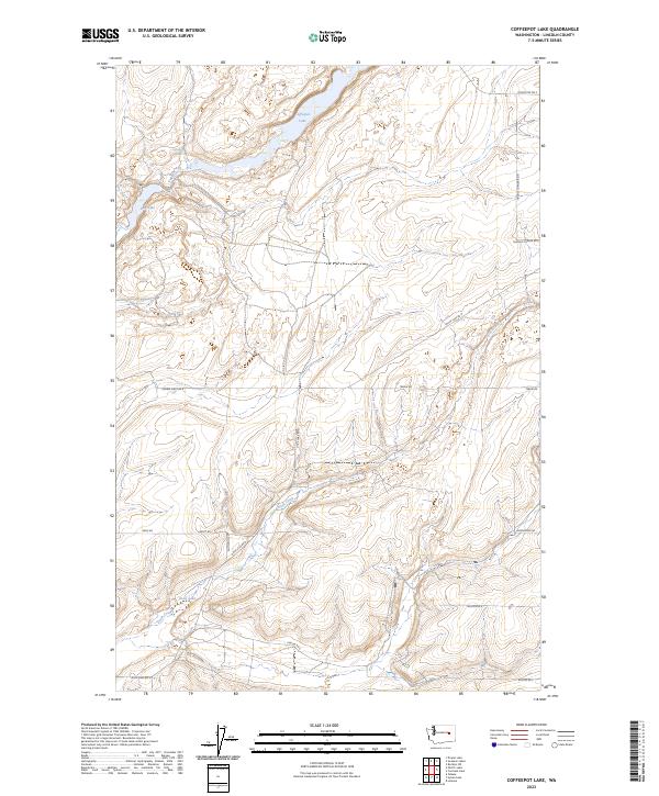 Coffeepot Lake, WA — USGS 7.5-minute topo (2023)