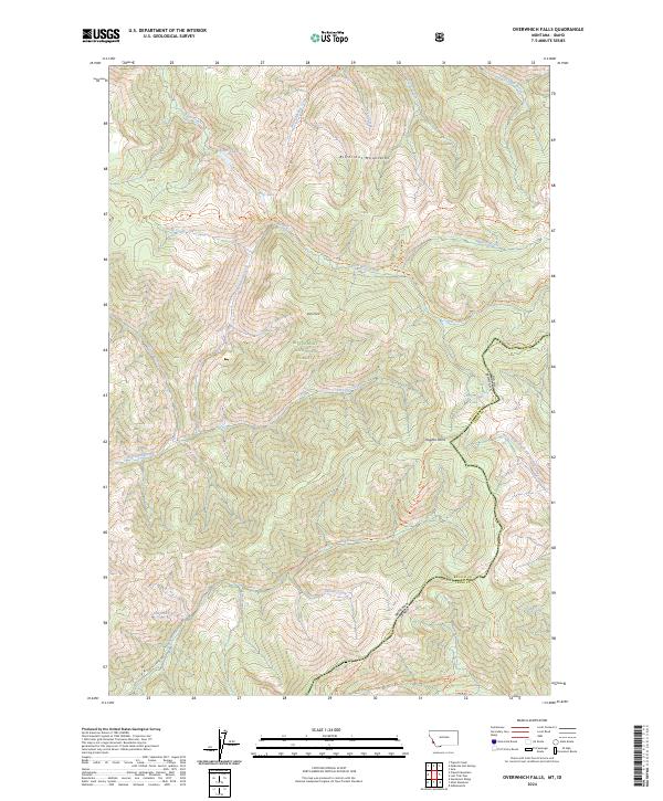 Overwhich Falls, MT-ID — USGS 7.5-minute topo (2024)