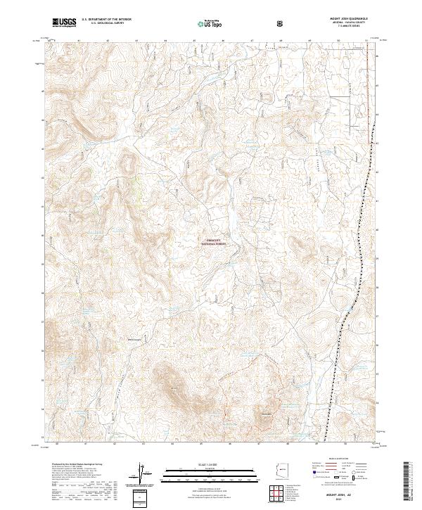 Mount Josh, AZ — USGS 7.5-minute topo (2021)