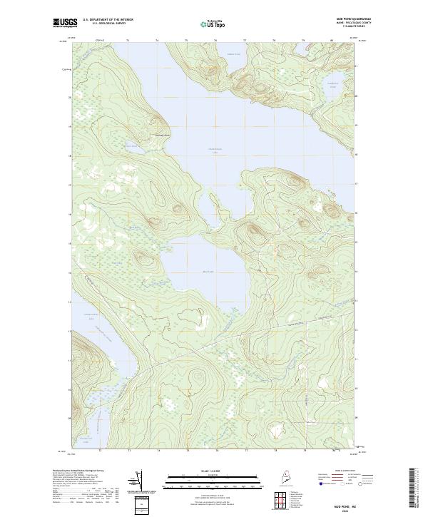 Mud Pond, ME — USGS 7.5-minute topo (2024)