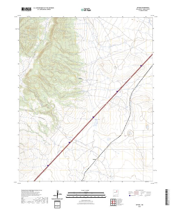 Optimo, NM — USGS 7.5-minute topo (2023)