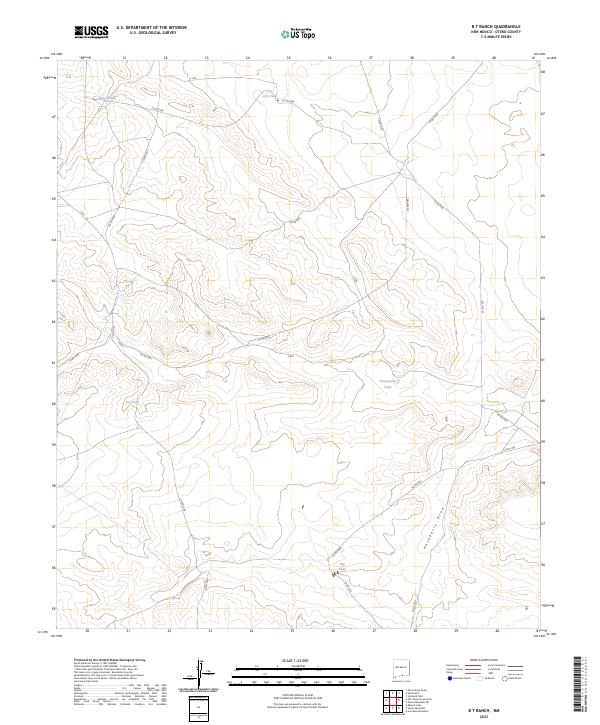 B T Ranch, NM — USGS 7.5-minute topo (2023)