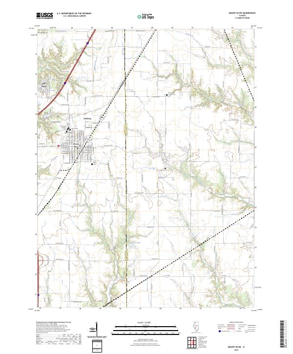 Mount Olive, IL — USGS 7.5-minute topo (2024)