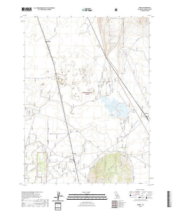 Perez, CA — USGS 7.5-minute topo (2021)