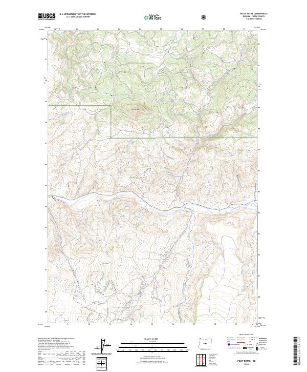 Pilot Butte, OR — USGS 7.5-minute topo (2024)
