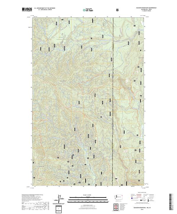 Gleason Mountain, WA-ID — USGS 7.5-minute topo (2023)