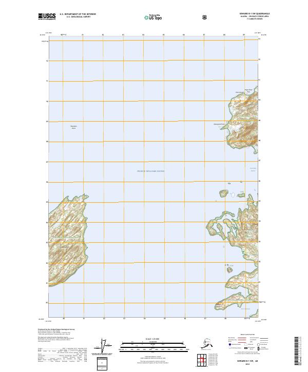 Seward B-1 SW, AK — USGS 7.5-minute topo (2023)