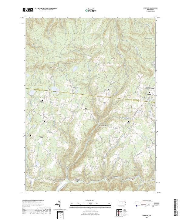 Overton, PA — USGS 7.5-minute topo (2023)