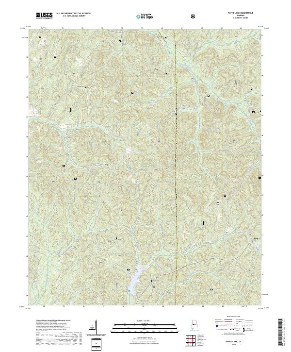 Payne Lake, AL — USGS 7.5-minute topo (2024)