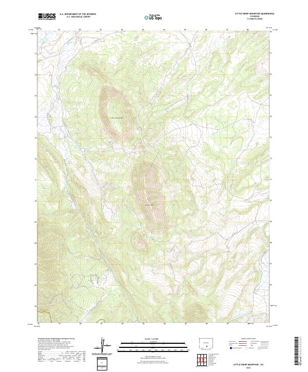 Little Sheep Mountain, CO — USGS 7.5-minute topo (2022)