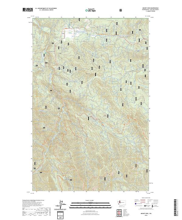 Mount Zion, WA — USGS 7.5-minute topo (2023)