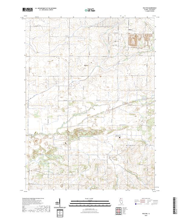 Walton, IL — USGS 7.5-minute topo (2024)