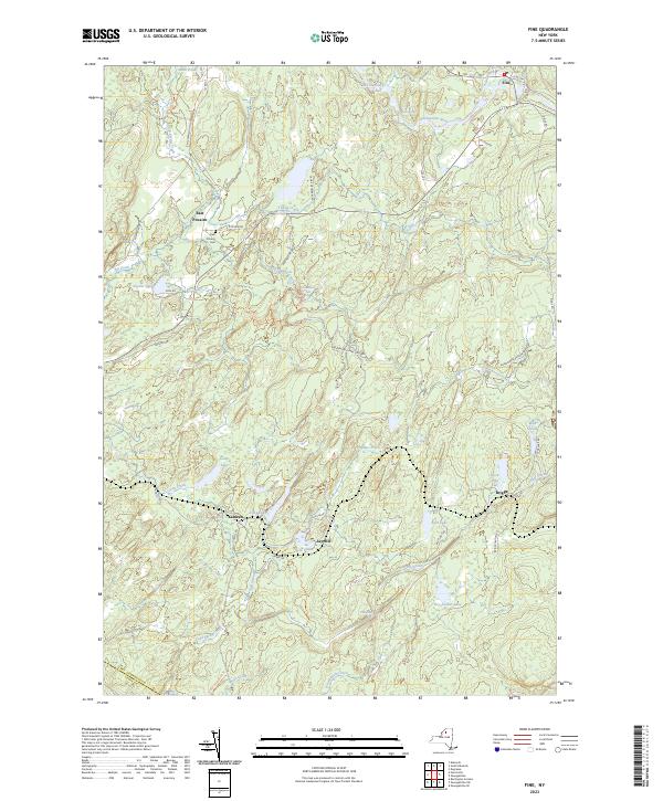 Fine, NY — USGS 7.5-minute topo (2023)