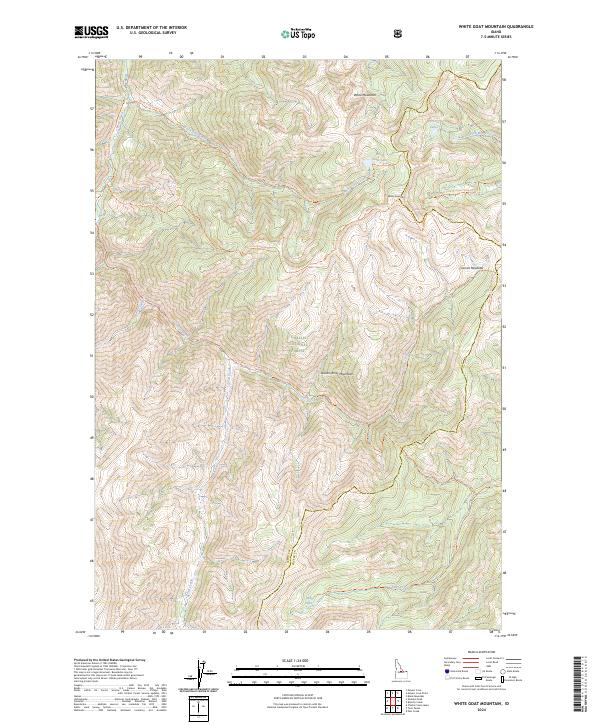 White Goat Mountain, ID — USGS 7.5-minute topo (2024)