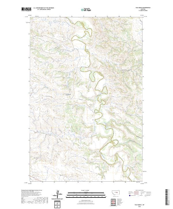 Fail Ranch, MT — USGS 7.5-minute topo (2024)