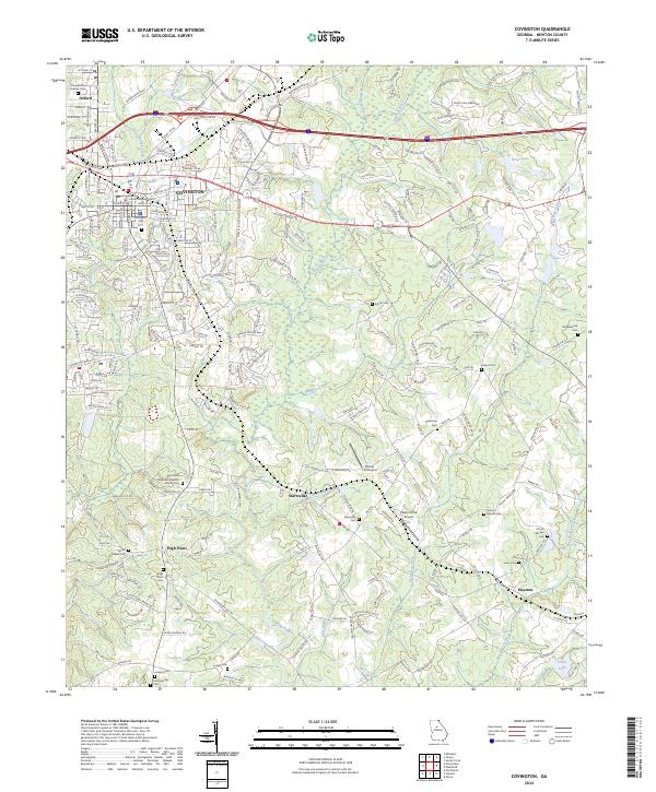 Covington, GA — USGS 7.5-minute topo (2024)