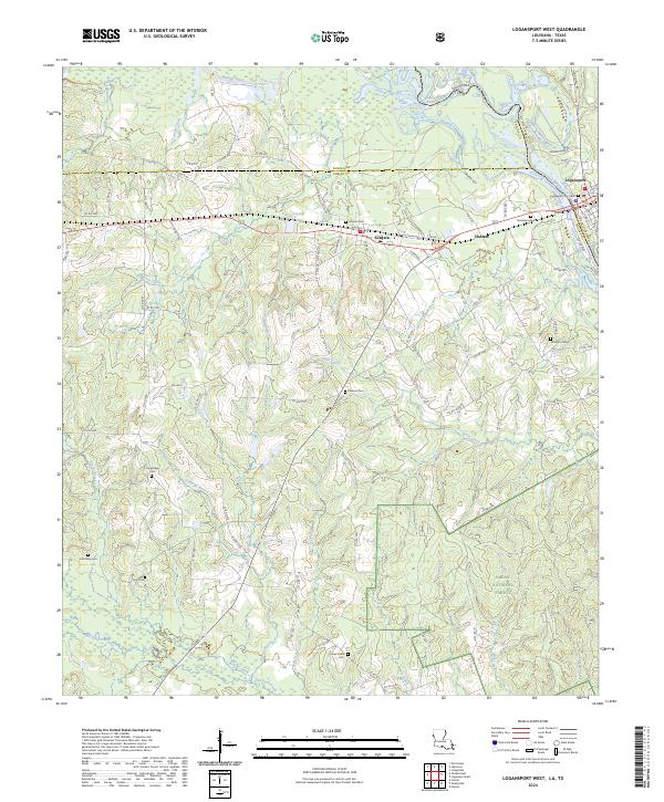 Logansport West, LA-TX — USGS 7.5-minute topo (2024)