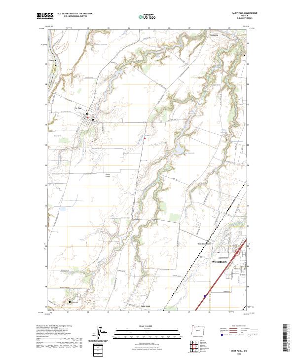 Saint Paul, OR — USGS 7.5-minute topo (2024)