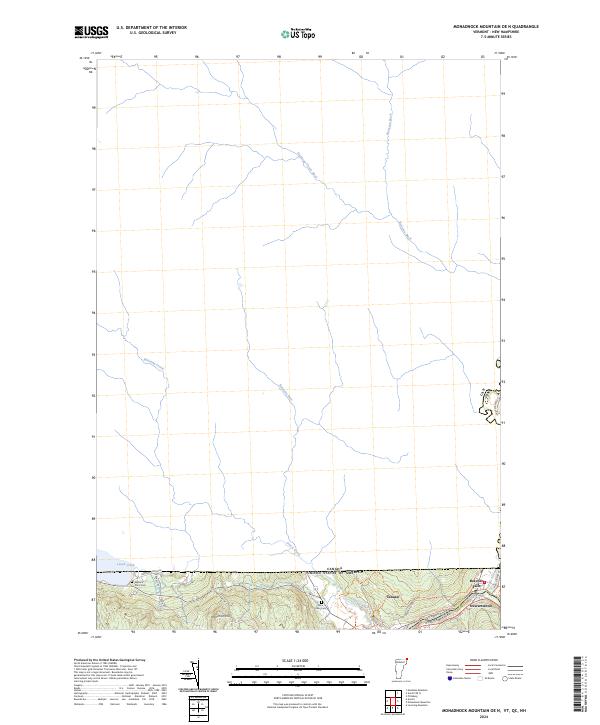 Monadnock Mountain OE N, VT-QC-NH — USGS 7.5-minute topo (2024)