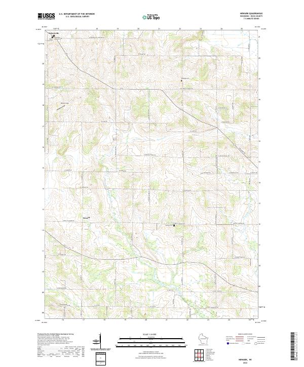 Newark, WI — USGS 7.5-minute topo (2022)