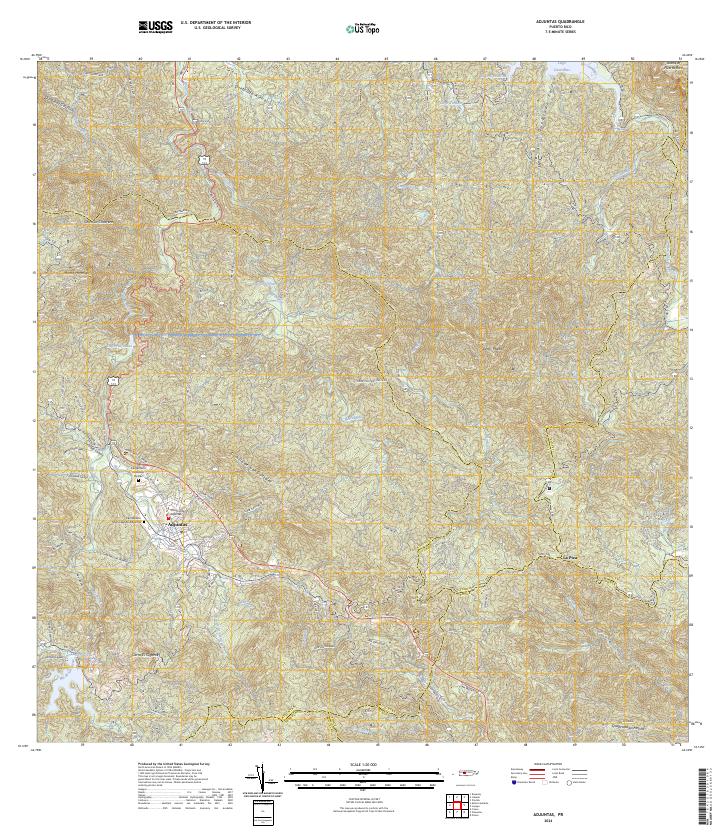 Adjuntas, PR — USGS 7.5-minute topo (2024)