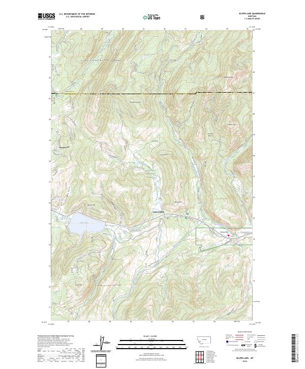 Silver Lake, MT — USGS 7.5-minute topo (2024)