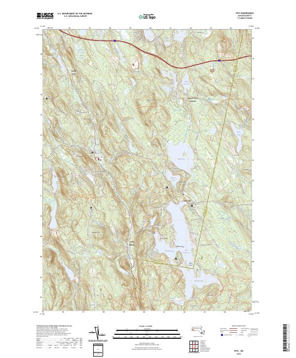 Otis, MA — USGS 7.5-minute topo (2024)
