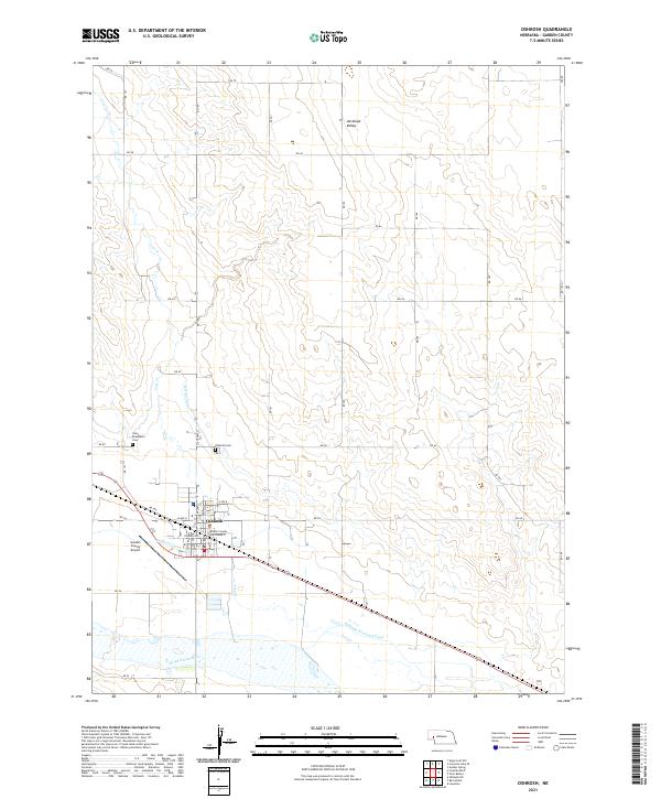 Oshkosh, NE — USGS 7.5-minute topo (2021)