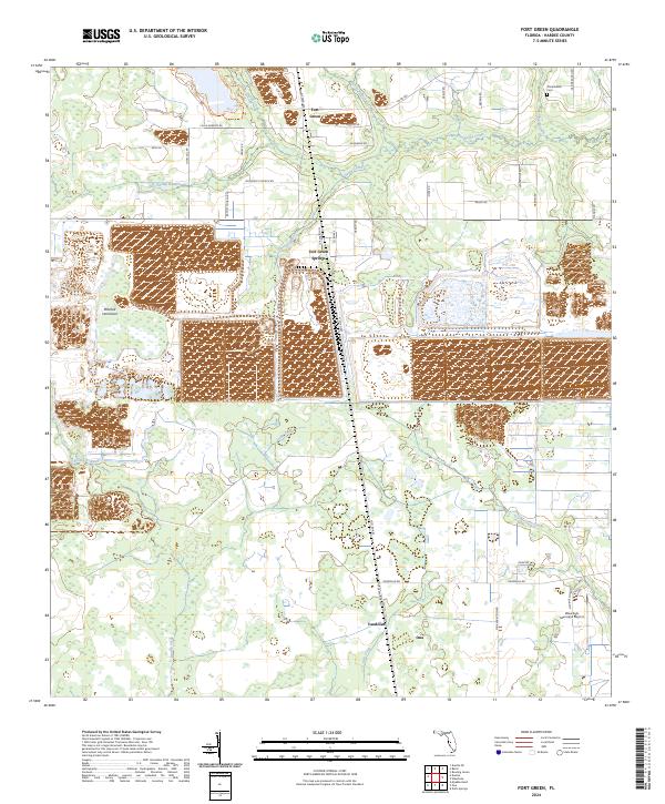 Fort Green, FL — USGS 7.5-minute topo (2024)