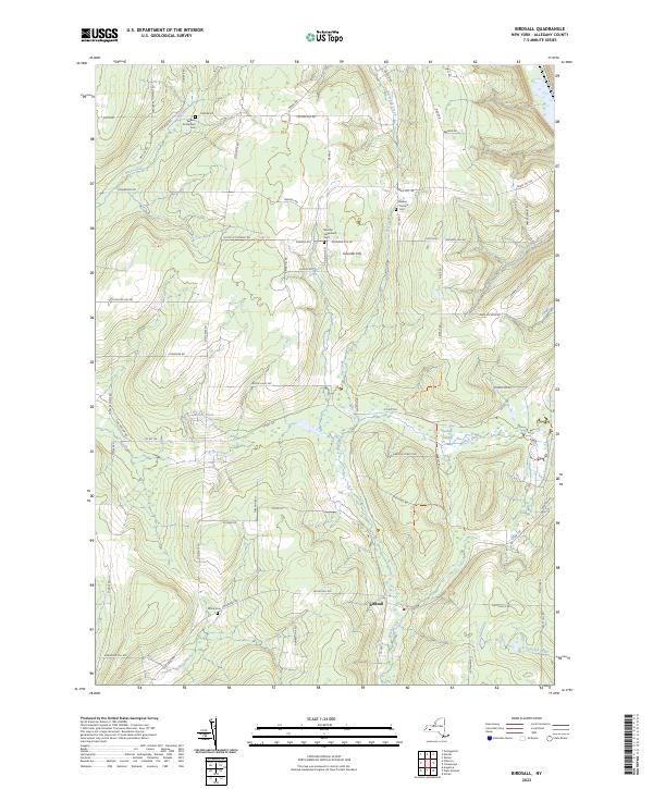 Birdsall, NY — USGS 7.5-minute topo (2023)