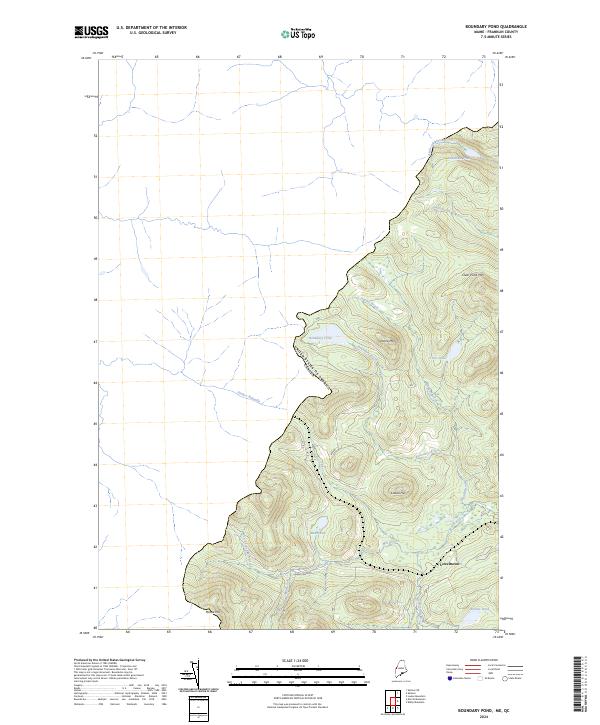 Boundary Pond, ME-QC — USGS 7.5-minute topo (2024)