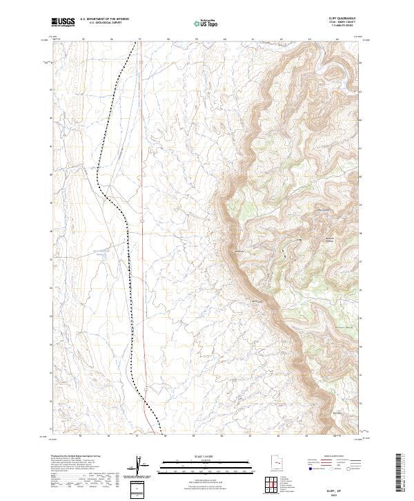 Cliff, UT — USGS 7.5-minute topo (2023)