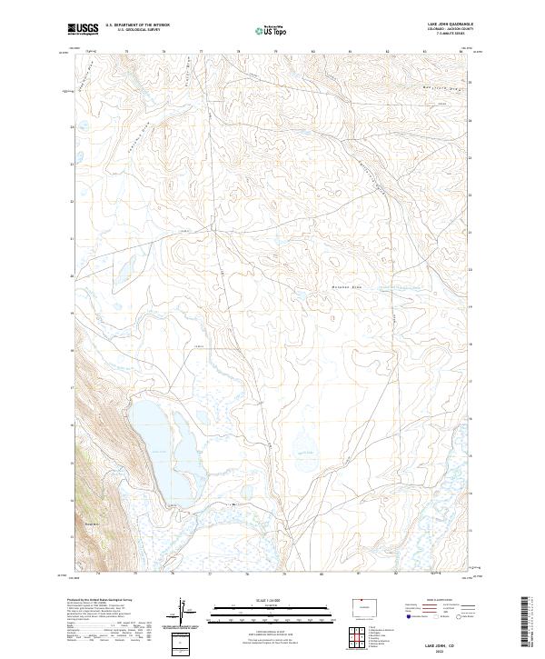 Lake John, CO — USGS 7.5-minute topo (2022)