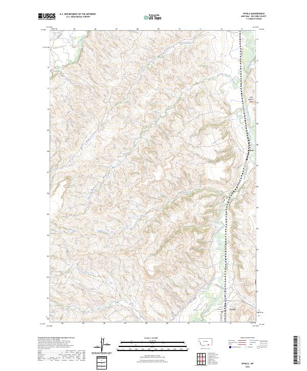 Wyola, MT — USGS 7.5-minute topo (2024)