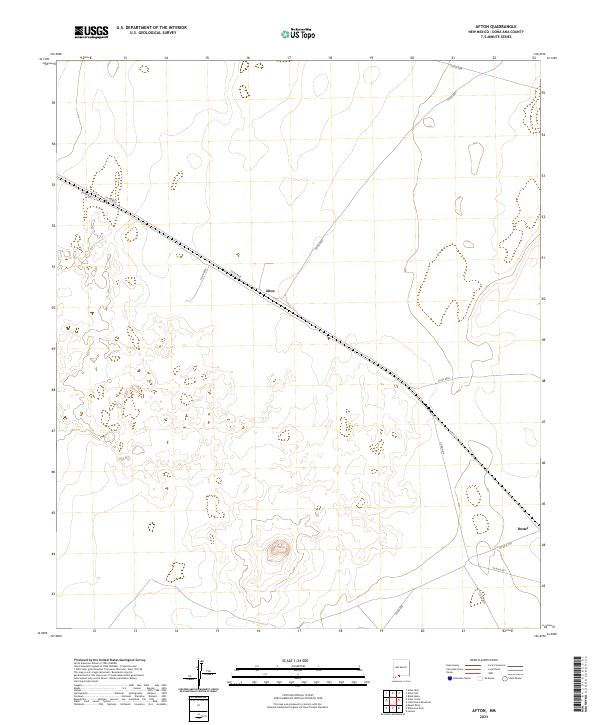 Afton, NM — USGS 7.5-minute topo (2023)