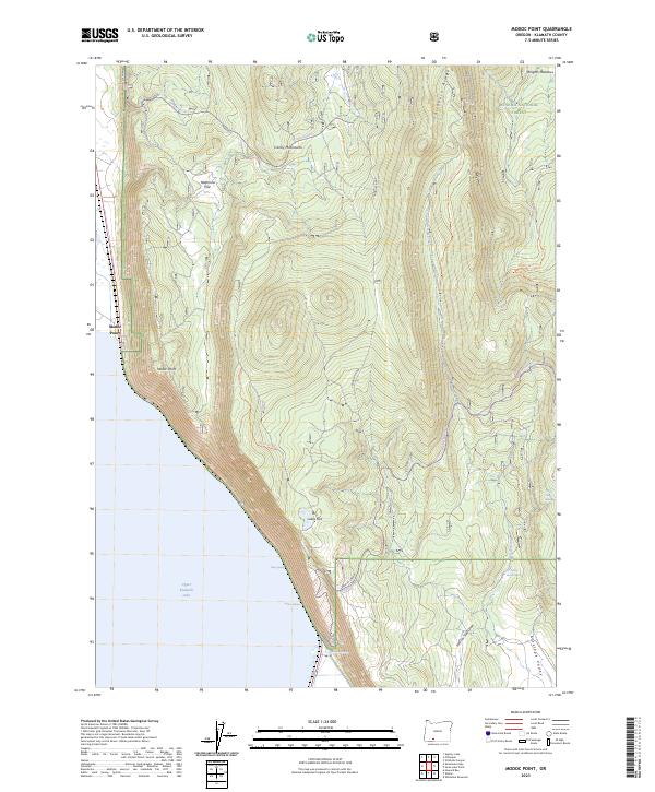 Modoc Point, OR — USGS 7.5-minute topo (2023)