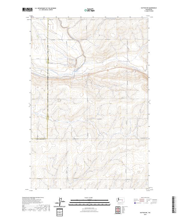 Hatton NW, WA — USGS 7.5-minute topo (2023)