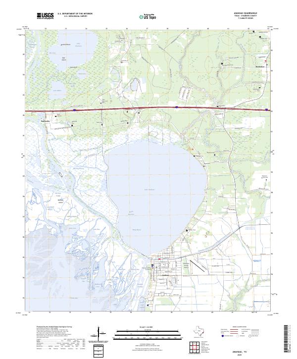 Anahuac, TX — USGS 7.5-minute topo (2025)