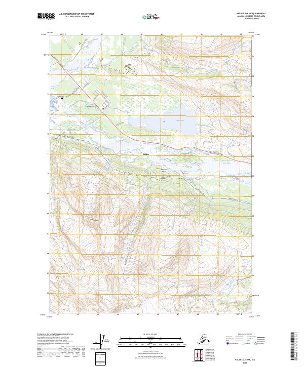 Valdez A-6 SW, AK — USGS 7.5-minute topo (2023)