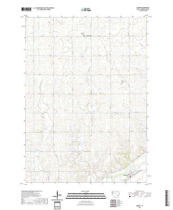 Quimby, IA — USGS 7.5-minute topo (2022)