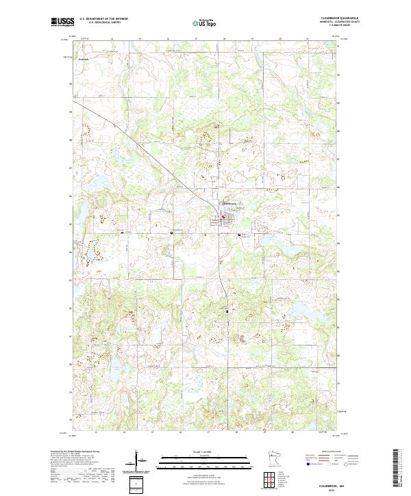 Clearbrook, MN — USGS 7.5-minute topo (2022)