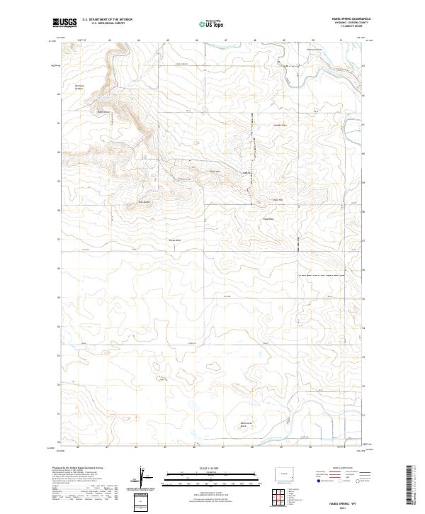 Habig Spring, WY — USGS 7.5-minute topo (2021)