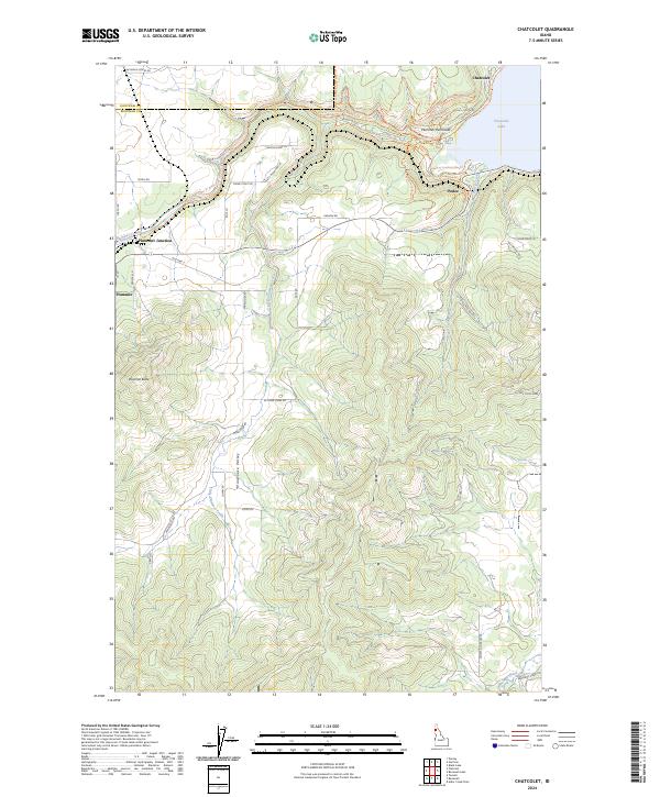 Chatcolet, ID — USGS 7.5-minute topo (2024)