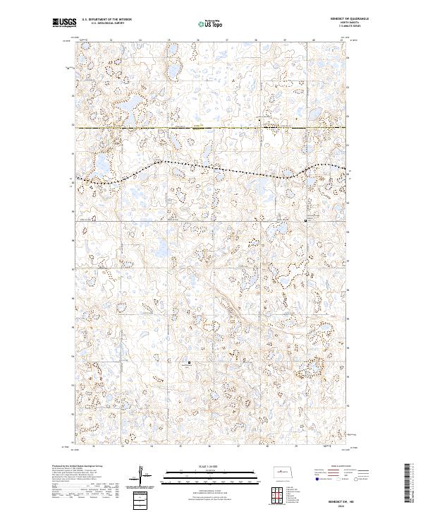 Benedict SW, ND — USGS 7.5-minute topo (2024)
