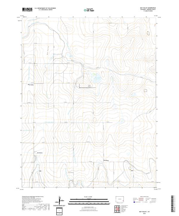 May Valley, CO — USGS 7.5-minute topo (2022)