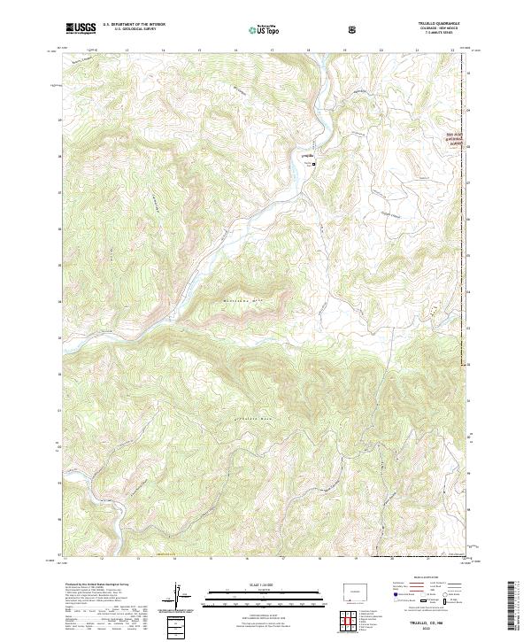 Trujillo, CO-NM — USGS 7.5-minute topo (2022)
